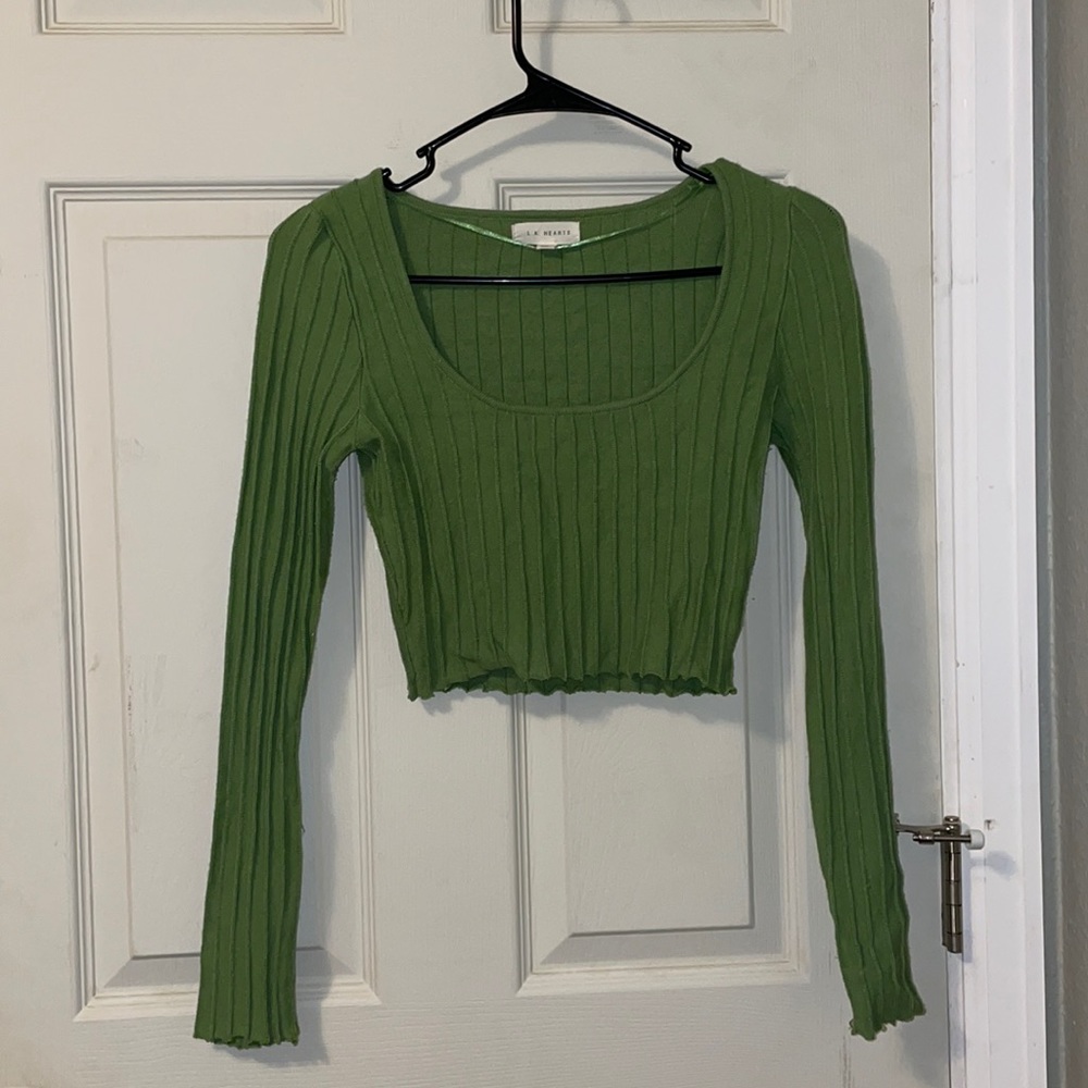 LA Hearts Green Longsleeve